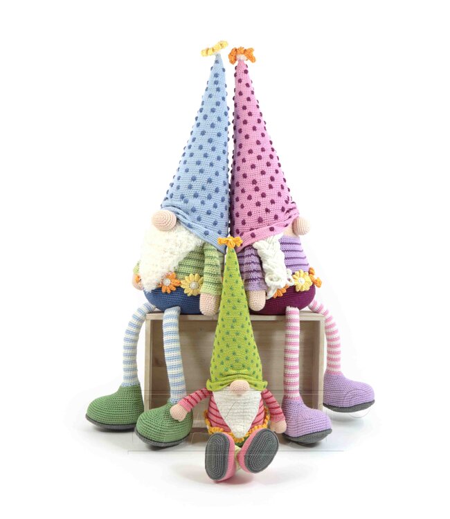 Haakpret Gnome Flower -  Design A5 (Dutch)   - Anja Toonen