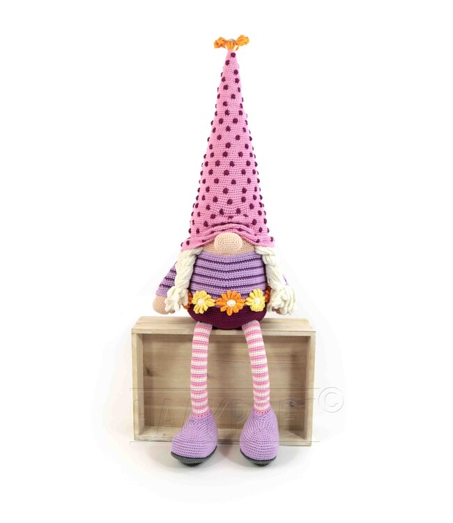 Haakpret Gnome Blume - Häkelanleitung A5 (Niederländisch)  - Anja Toonen