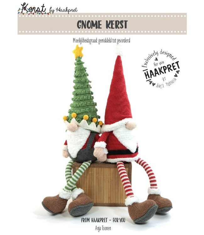 Haakpret Gnome de Noël - A5 (Néerlandais)   - Anja Toonen