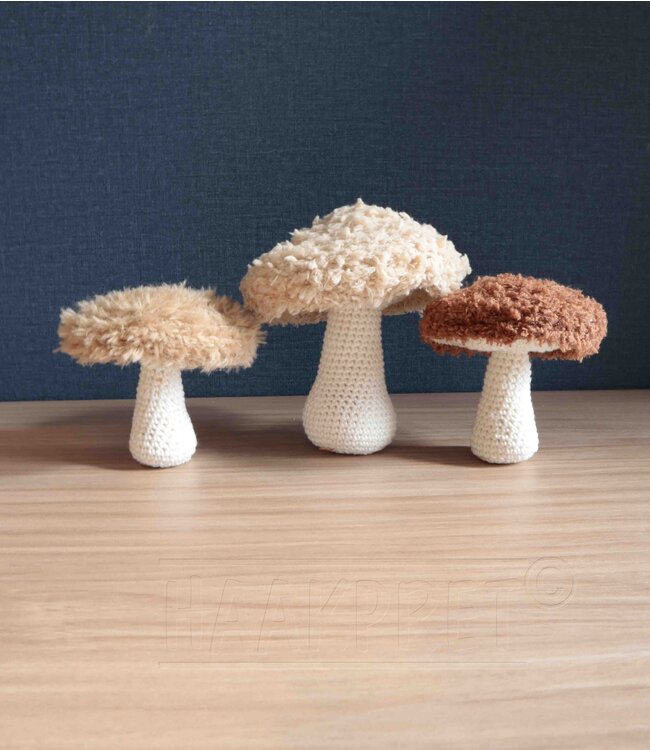 Haakpret Fluffy mushrooms -  Design A5 (Dutch)   - Anja Toonen