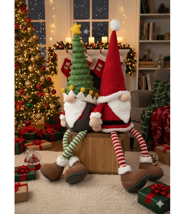 Haakpret Christmas Gnome -  Design A5 (Dutch)   - Anja Toonen