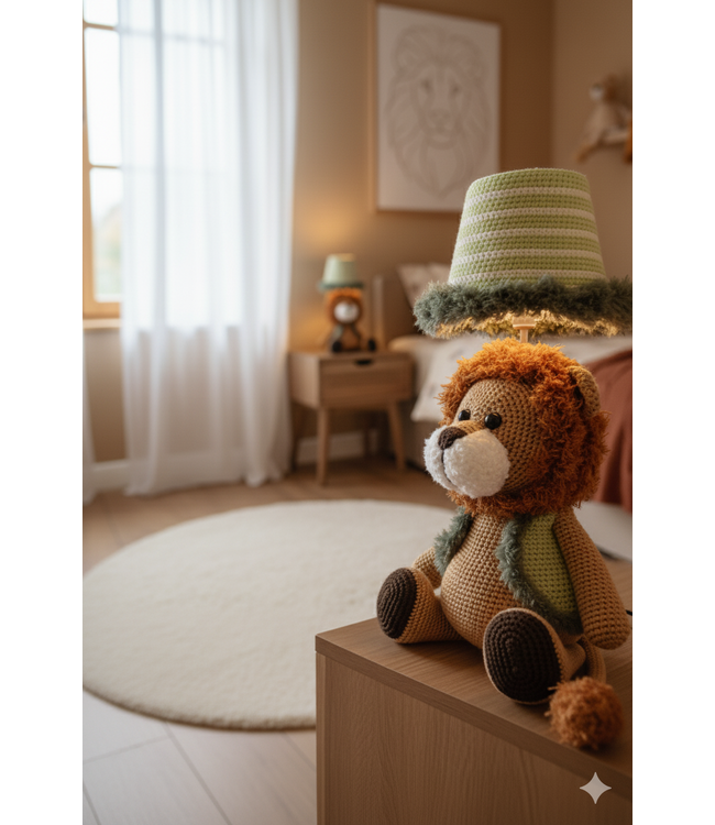 Haakpret Lampe de table Lion - A5 (Néerlandais)   - Anja Toonen