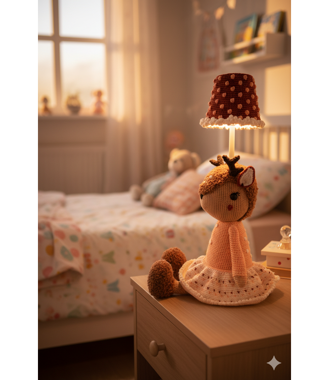 Haakpret Reindeer table lamp -  Design A5 (Dutch)   - Anja Toonen