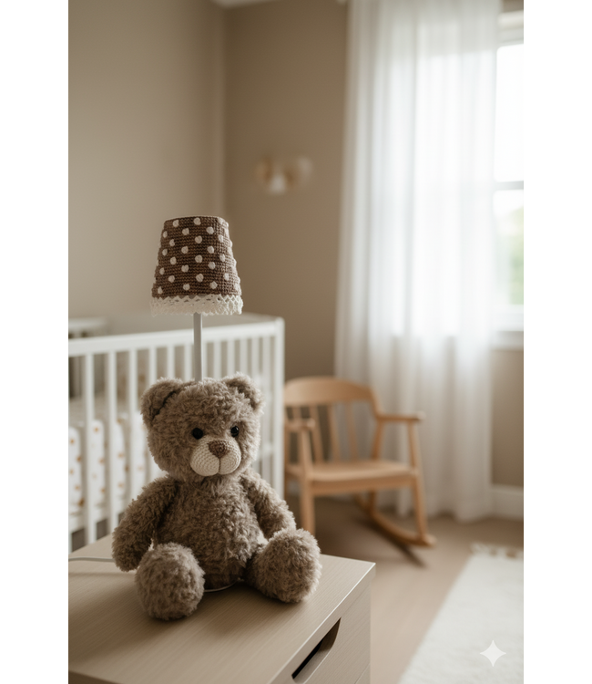 Haakpret Bear table lamp -  Design A5 (Dutch)   - Anja Toonen