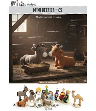 Haakpret Mini beesies Os - A5 (Néerlandais)   - Anja Toonen