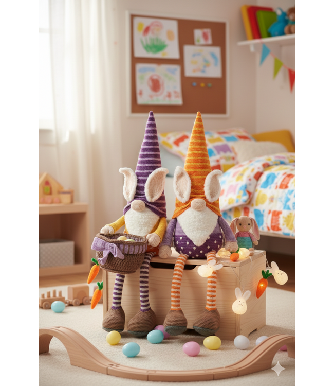 Haakpret Gnome Ostern - Häkelanleitung A5 (Niederländisch)  - Anja Toonen