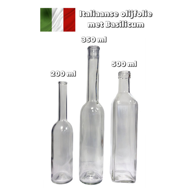 Italiaanse olijfolie met basilicum