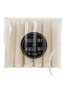  Kaarsen Rustik lys 6 stuks blush