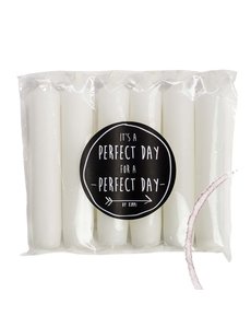  Kaarsen Rustik lys 6 stuks White