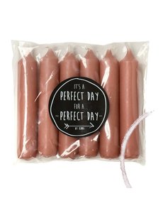  Kaarsen Rustik lys 6 stuks Brique