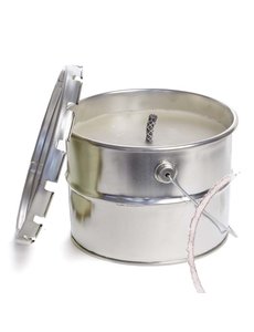 Rustik Lys kaars buitenblik 18x14 cm - pistache