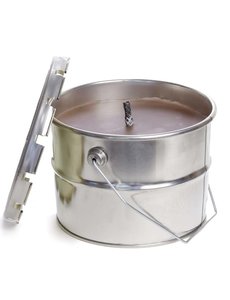 Rustik Lys kaars buitenblik 18x14 cm - cognac