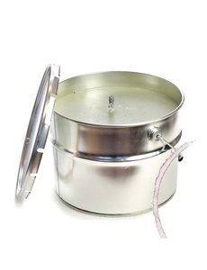 Rustik Lys kaars buitenblik 26x22 cm - eucalyptus