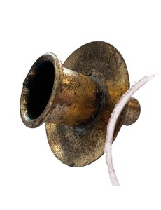  Kaarsenstandaard wijnfles brons rond