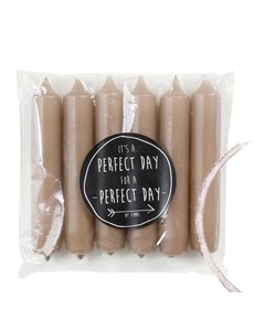  Kaarsen Rustik lys 6 stuks Grape