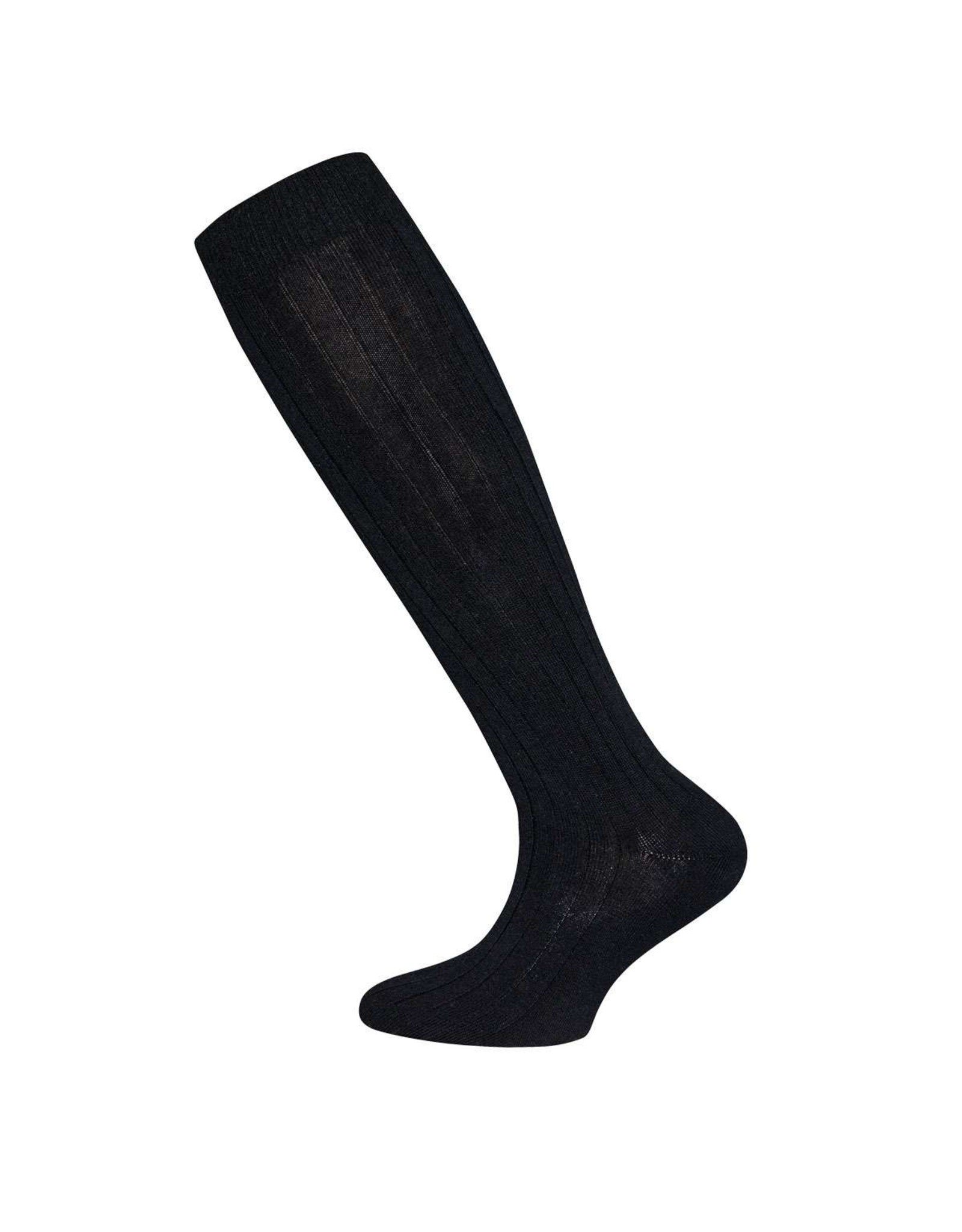 Ewers Ewers Knee Socks Rib - Zwart