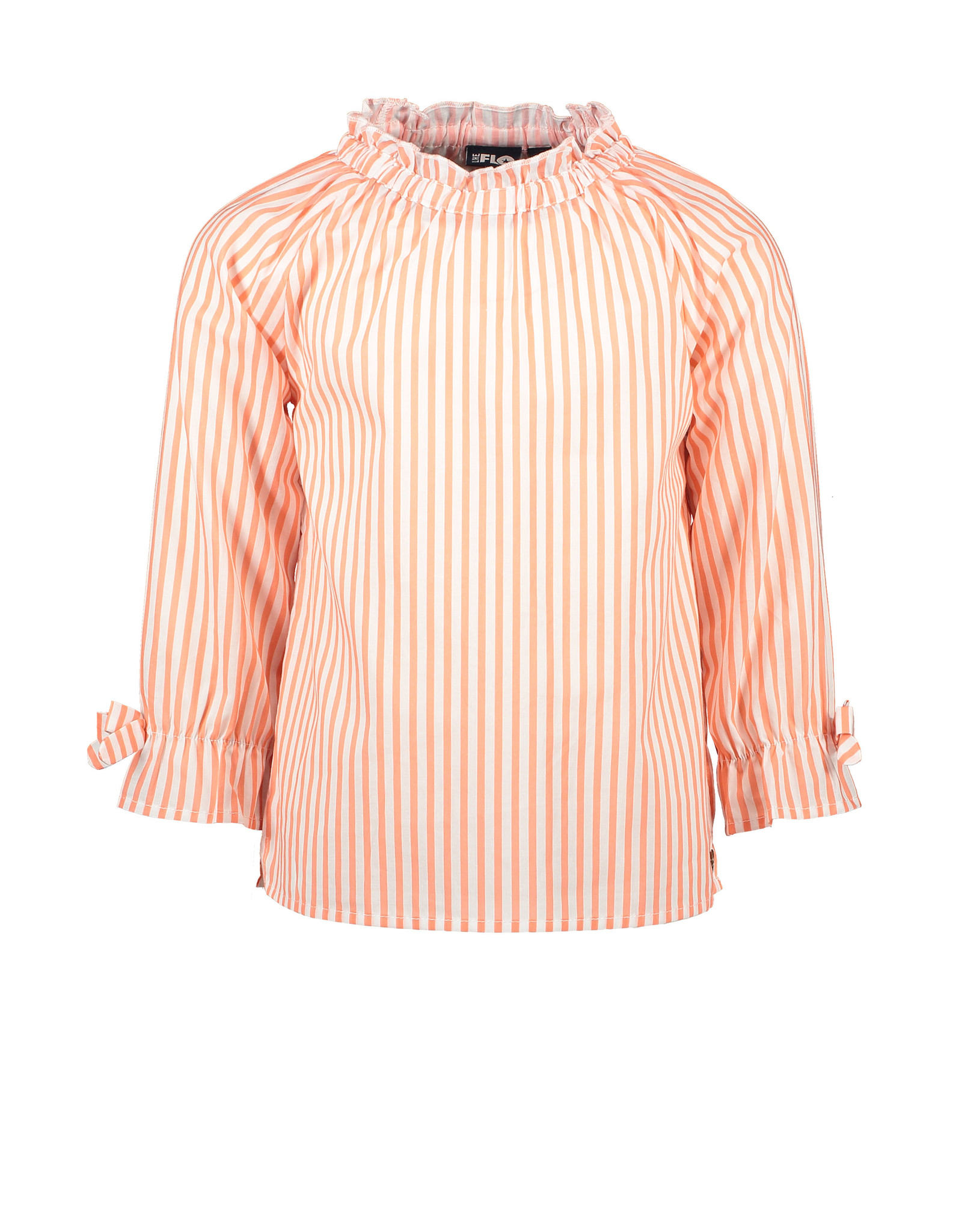 Like Flo Girls Woven LS Blouse Neon 