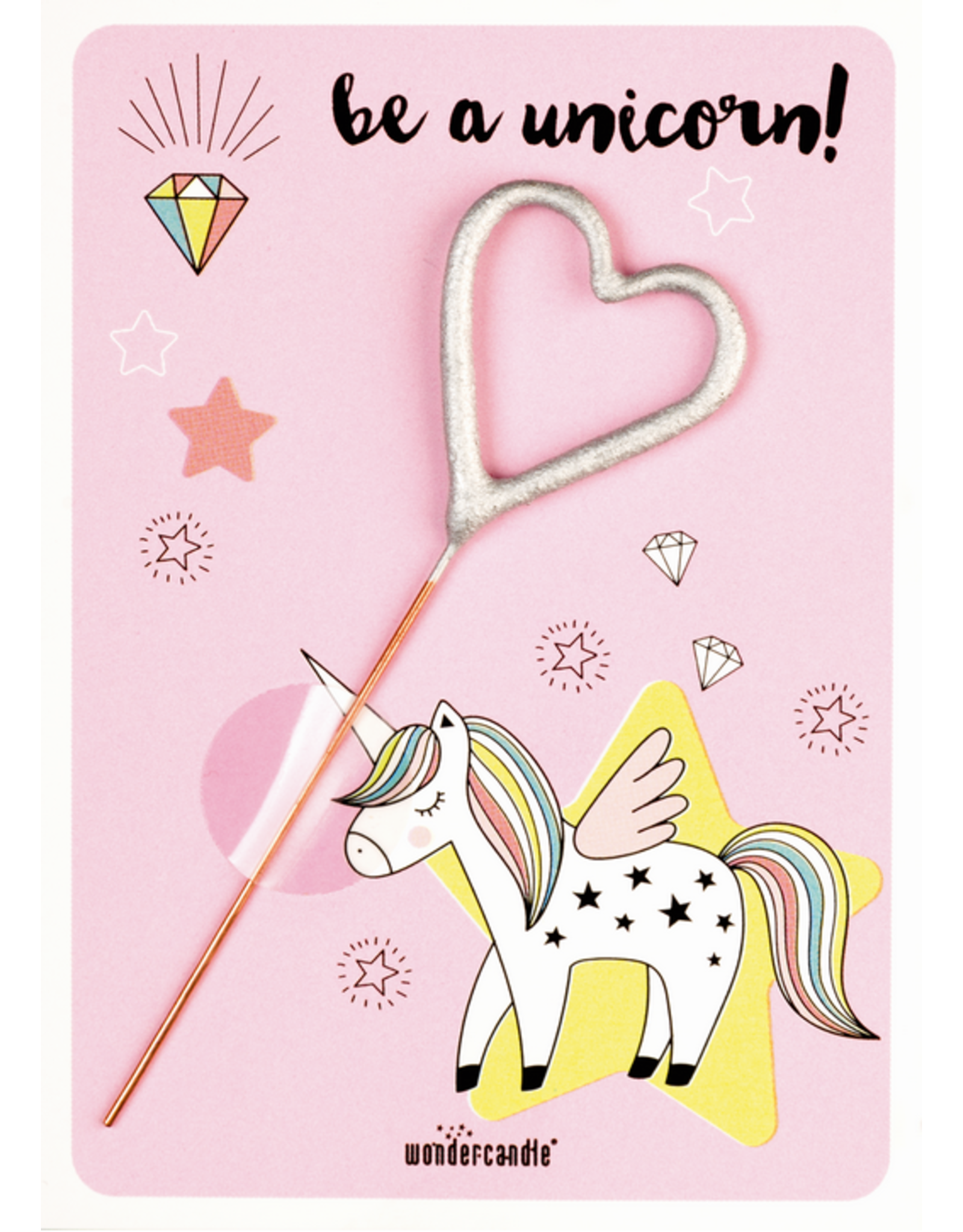 Wondercandle Wondercandle Mini Wondercard Be a unicorn!