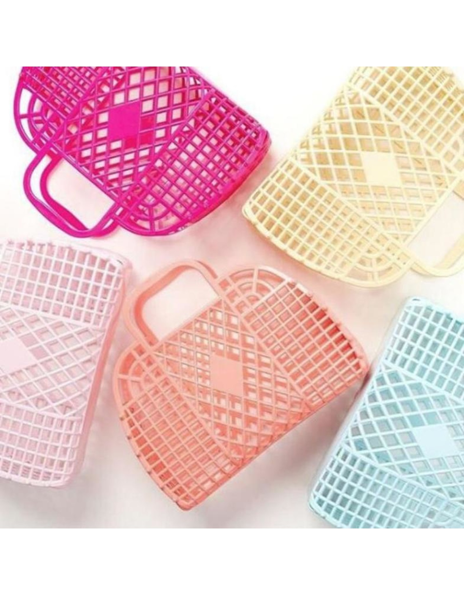 sun jellies large retro basket