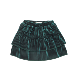 Sproet & Sprout Sproet & Sprout Skirt Velvet Pleats Pine Green