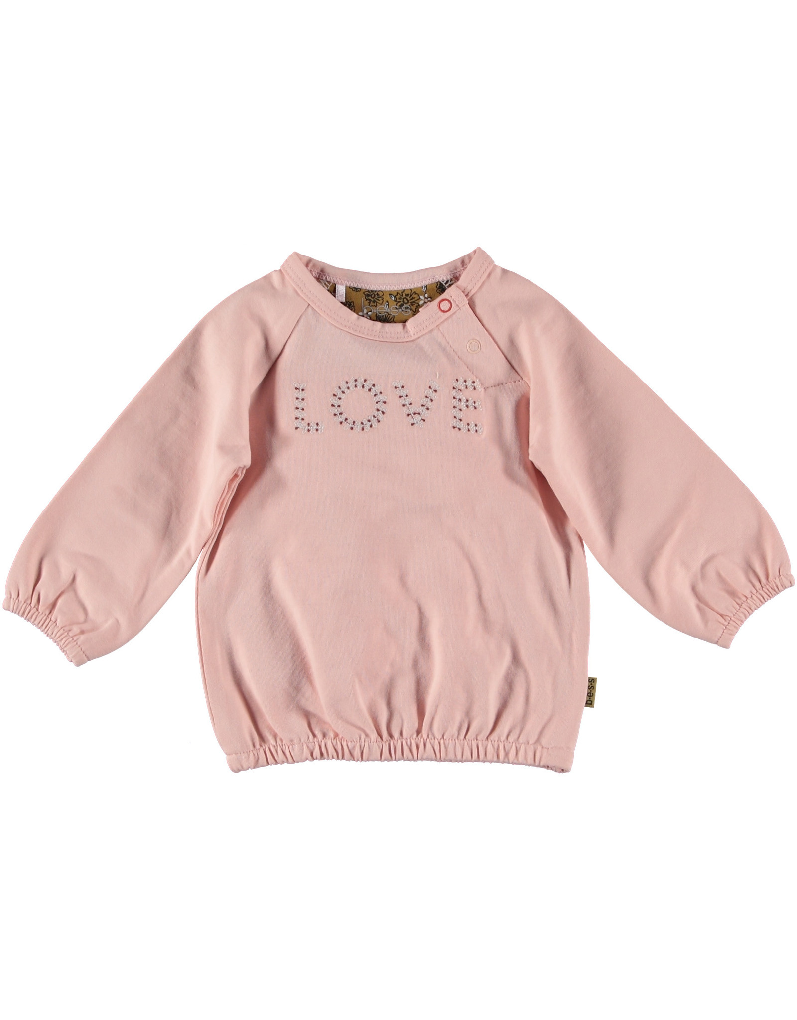 BESS Bess Shirt L.sl. LOVE Pink