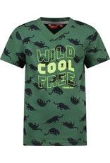 TYGO & Vito Tygo & Vito T-shirt Panther AOP Green