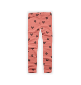Sproet & Sprout Sproet & Sprout Legging Heart Print Faded Rose