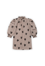 Sproet & Sprout Sproet & Sprout Collar Dress Heart Print Mud