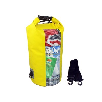 Overboard Overboard Dry tube met raampje 20 liter geel Overboard Dry tube met raampje 20 liter geel