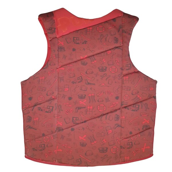 Pull Pull Scallywag Red Front-Zip impact vest