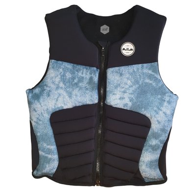 Pull Pillage Blue Acid Wash Impact Vest