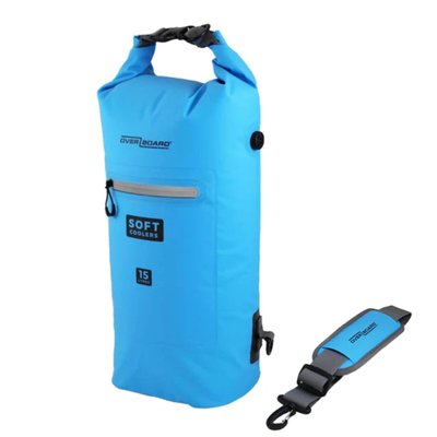 Overboard Overboard  Waterproof Cooler Bag 15 Liter Aqua Overboard  Waterproof Cooler Bag 15 Liter Aqua