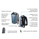 Overboard Overboard Waterproof Dry Ice Cooler Backpack Turquoise