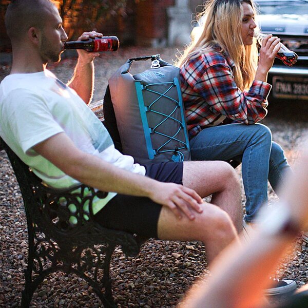 Overboard Overboard Waterproof Dry Ice Cooler Backpack Grey