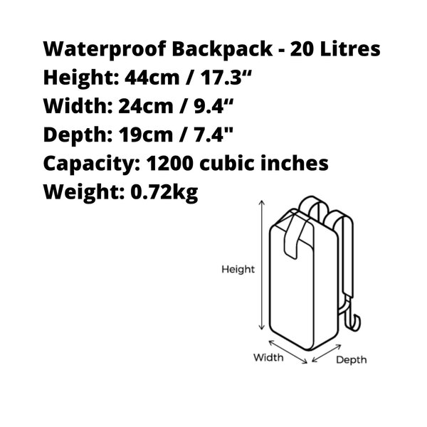 Overboard Overboard CLASSIC rugtas 20 liter Groen