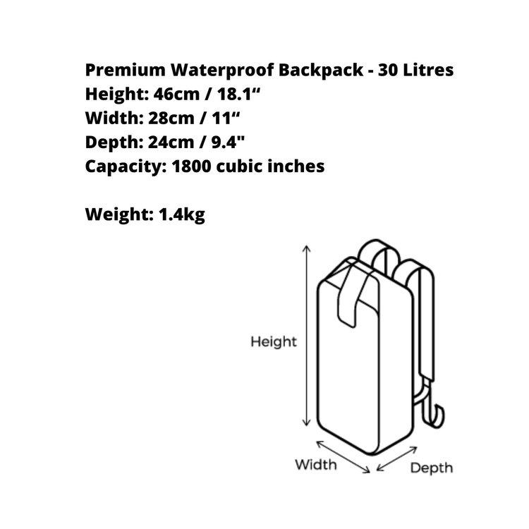Overboard Overboard premium backpack 30 liter Grey