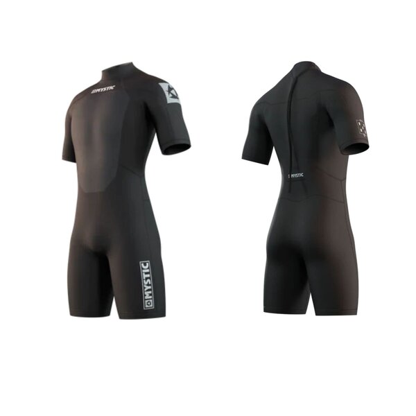Mystic Mystic Brand Shorty 3/2mm Bzip Flatlock Black