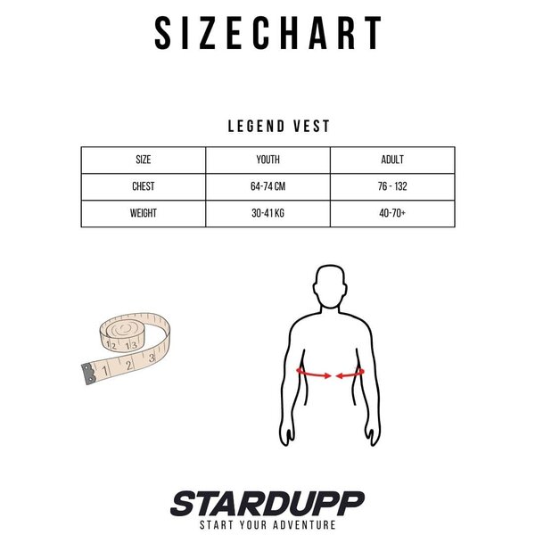 Stardupp Stardupp Legend Vest Volwassene Zwart
