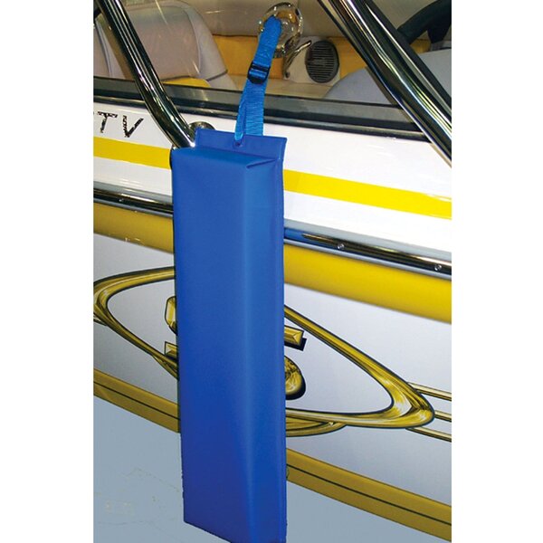 Kwiktek Boat Fender - Kwik Tek Hull Hugr Flat Fender White