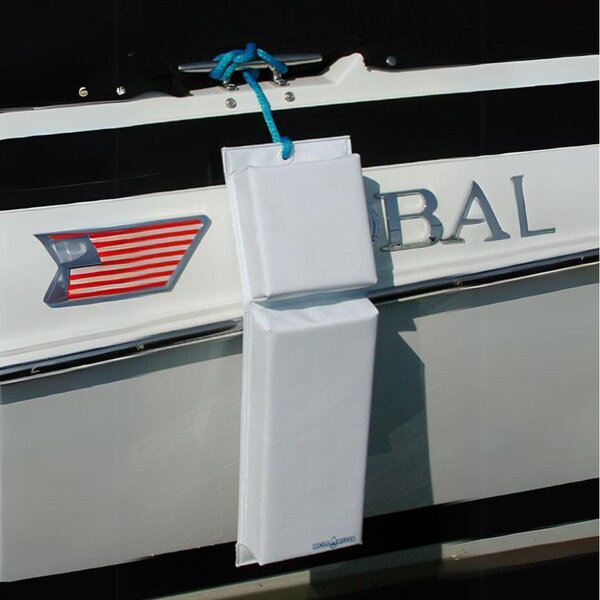 Kwiktek Boat Fender - Kwik Tek Hull Hugr Counter Fender Blue