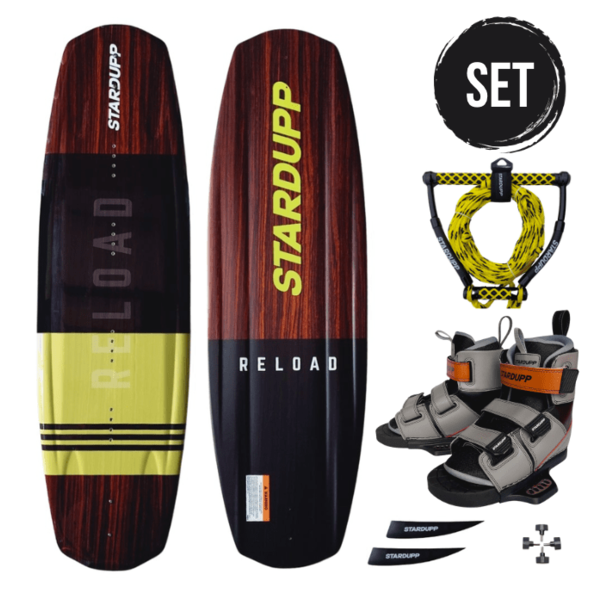 Stardupp Stardupp Reload Wakeboard Set Yellow 139cm