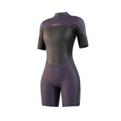 Mystic Mystic Brand Shorty 3/2mm Bzip Flatlock Women Deep Purple Mystic Brand Shorty 3/2mm Bzip Flatlock Women Deep Purple