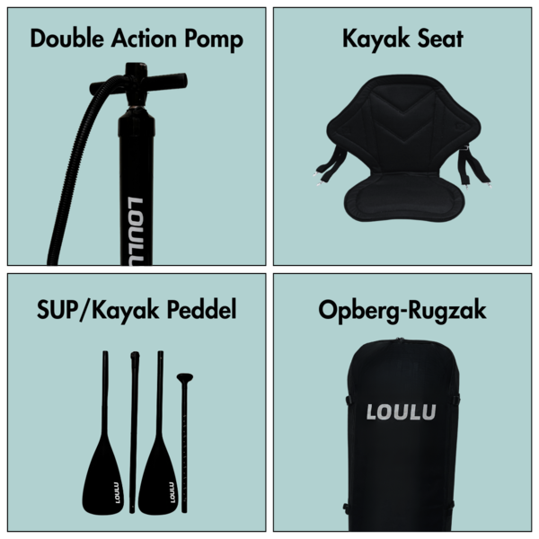 LOULU Aqua 10'4 Allround SUP/KAYAK Set