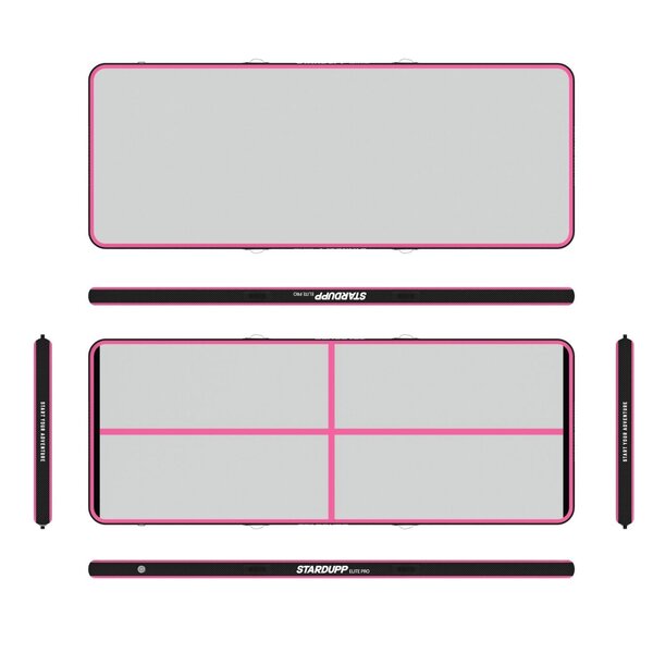 Stardupp Stardupp Elite Pro AirTrack Pink 4m 150cm 15cm