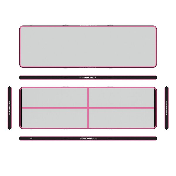 Stardupp Stardupp Elite Pro AirTrack Pink 5m 150cm 15cm