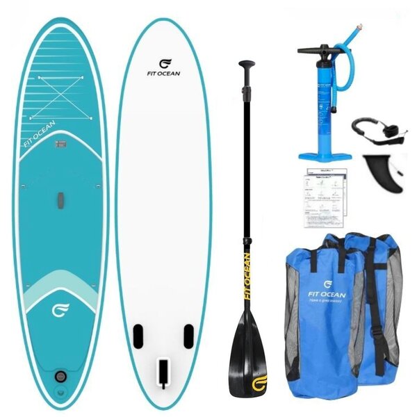 Fit Ocean Fit Ocean Magic Glide SUP Aqua 10'8 Set Incl. 40% Carbon Paddle
