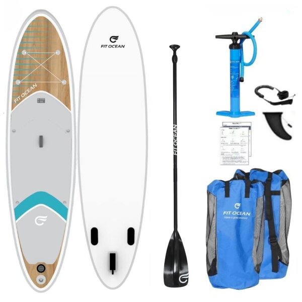 Fit Ocean Fit Ocean Magic Glide SUP Wood Look 10'8 Set