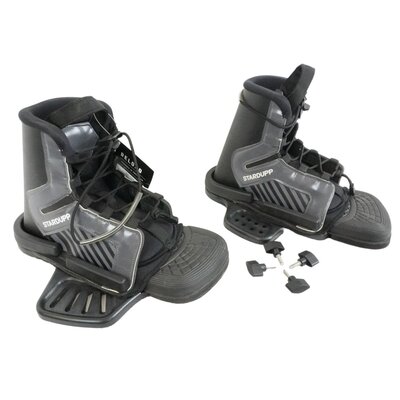 Stardupp Stardupp Pitt wakeboard binding jeugd zwart Stardupp Pitt wakeboard binding jeugd zwart