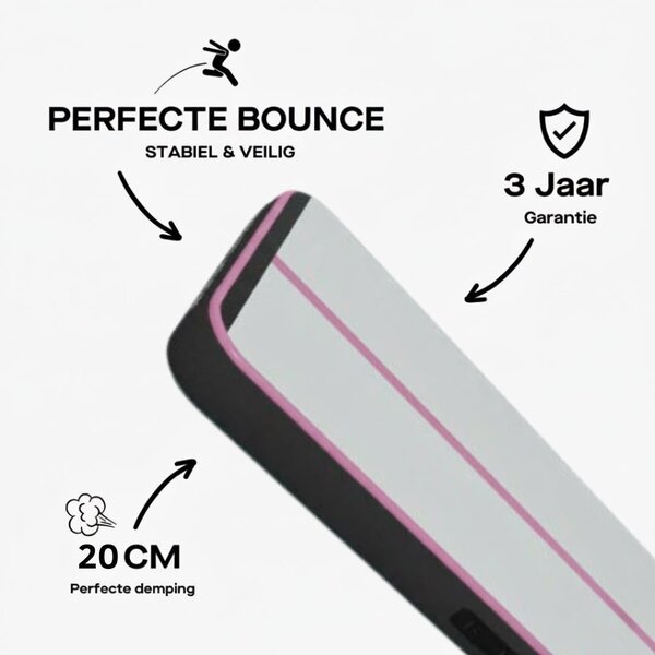 Stardupp Stardupp Elite Pro AirTrack Pink 4m 20cm