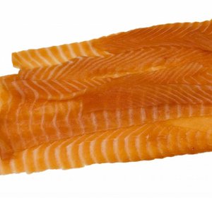 Gerookte Noorse zalm lange sneden 500 gr